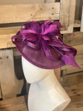 Purple Fashion Fascinator