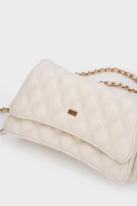 QUILTED STITCHING CROSSBODY BAG