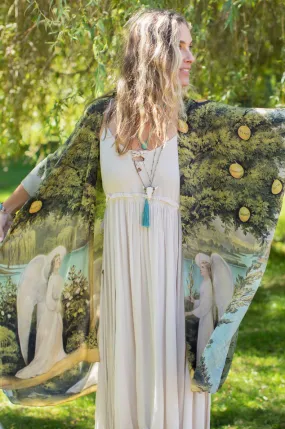 "Tree of Life" Starduster Long Kimono Jacket