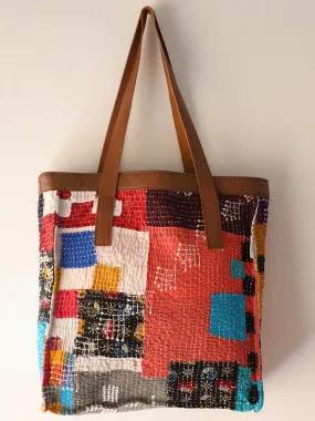 Reversible Quilted Tote Bag