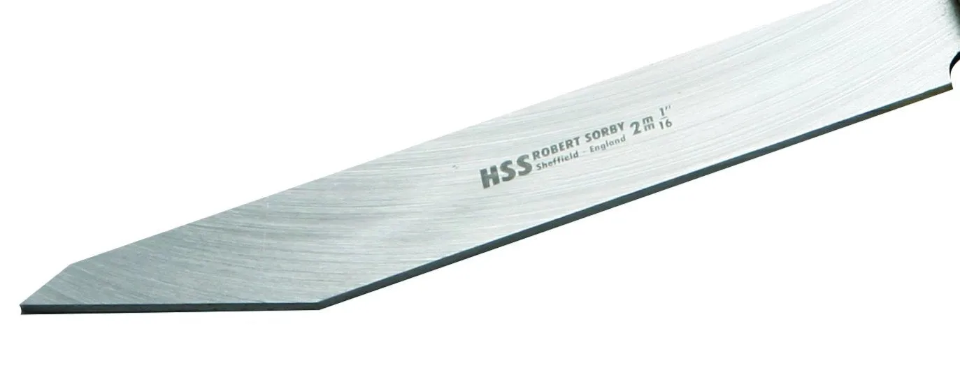 Robert Sorby Unhandled 1/16" Slim Fluted Parting Tool (832)