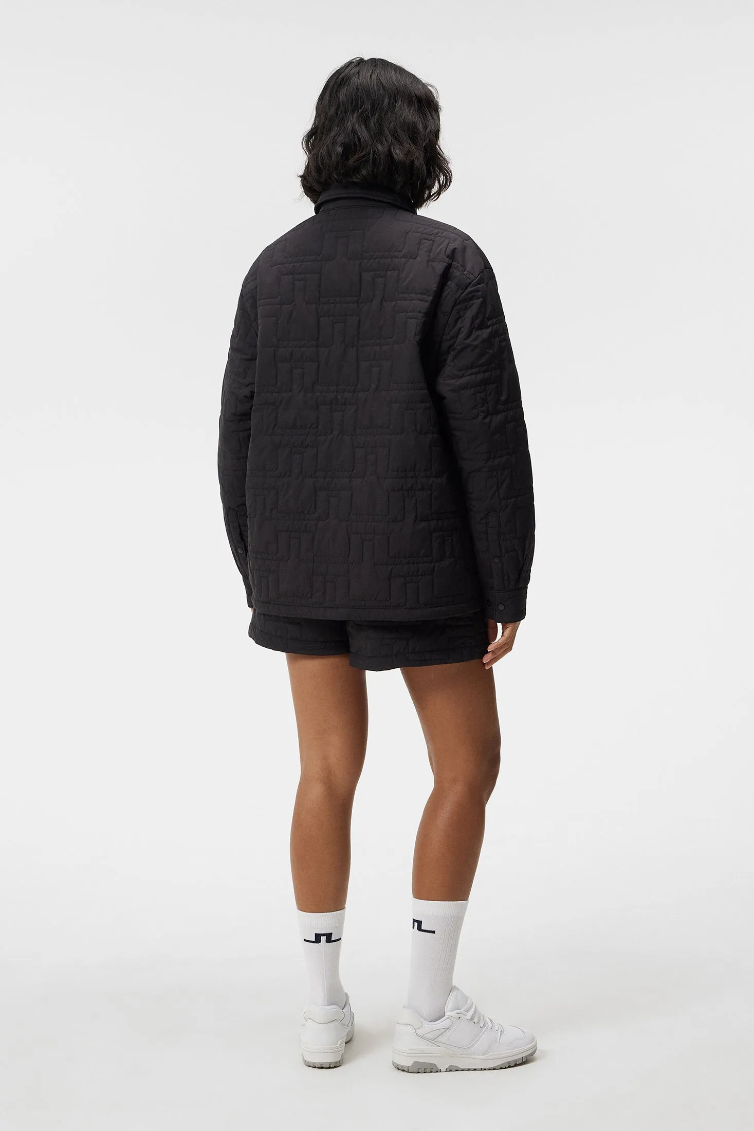 Rose Padded Shirt / Black