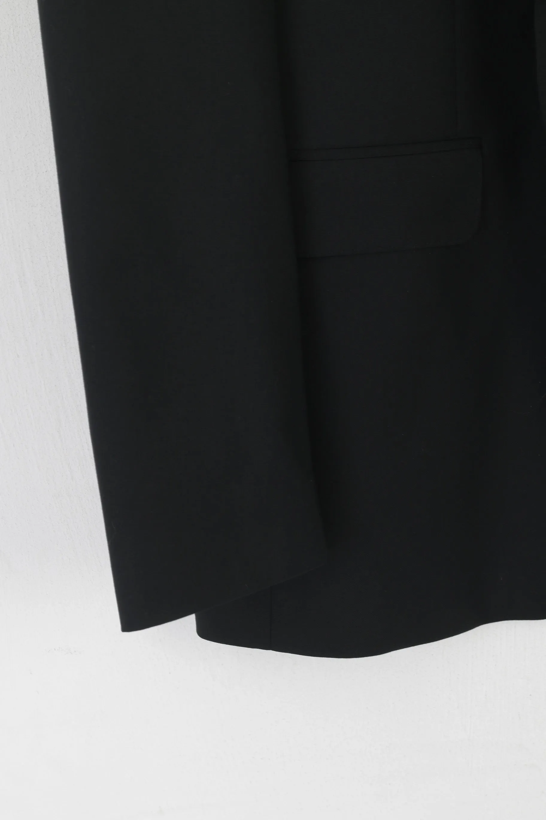 Roy Robson Men 26 40 Blazer Black Wool Reda Super 110's Italy Single Breasted Jacket