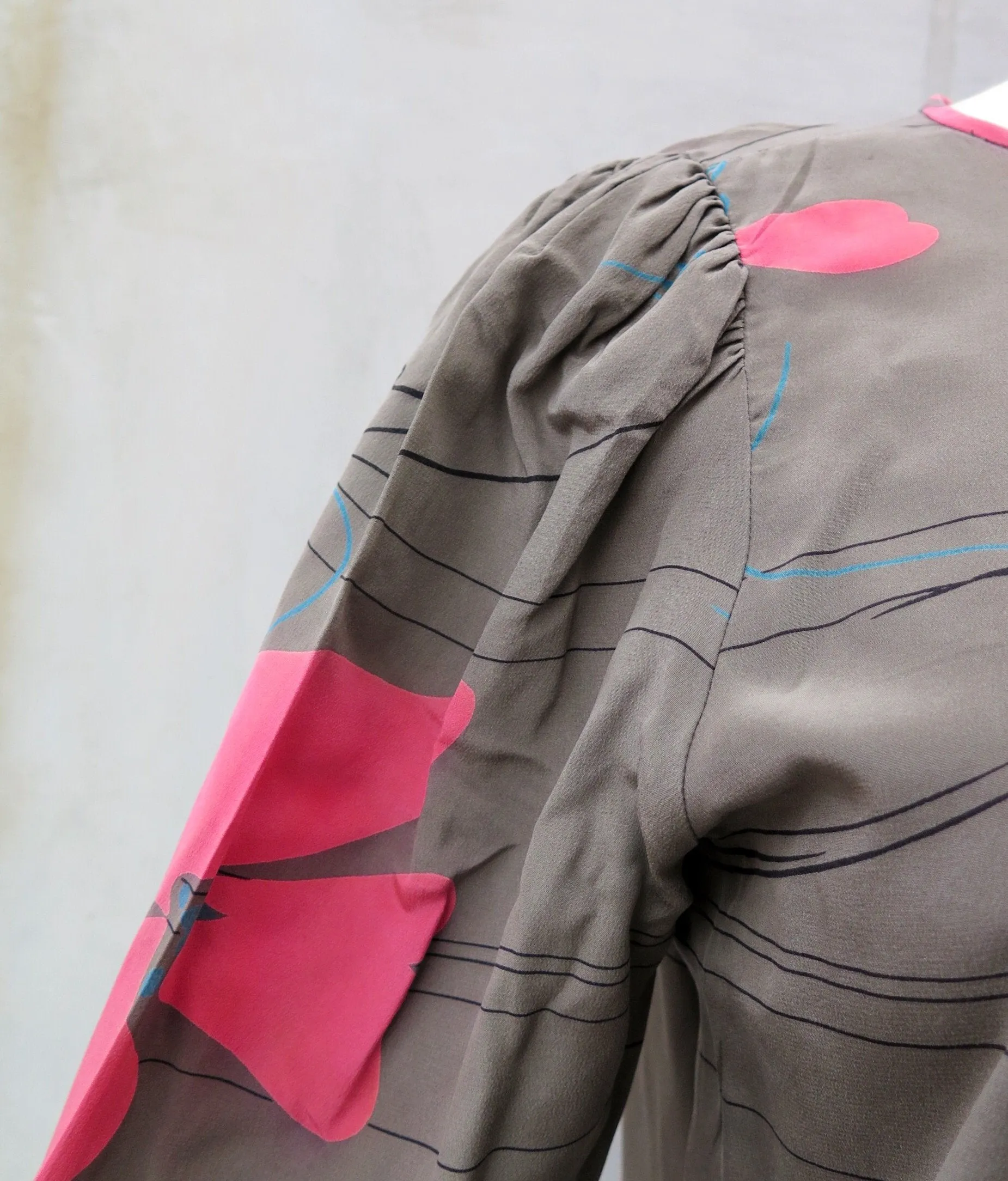 SALE! | Wherefore modern-ART thou | 100% Silk Shift dress is Abstract Floral modern art print