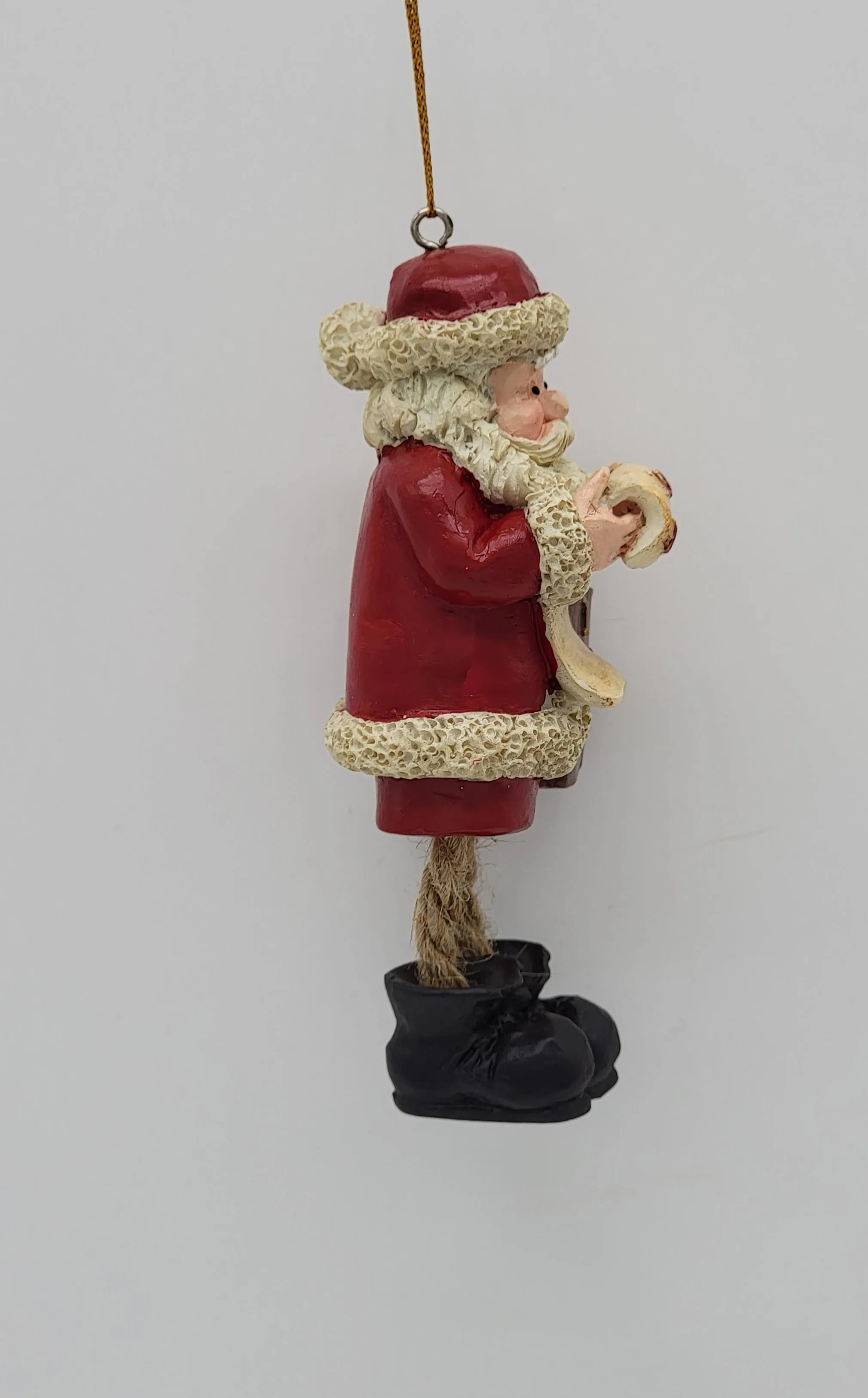 Santa Holding Shopping List Christmas Ornament