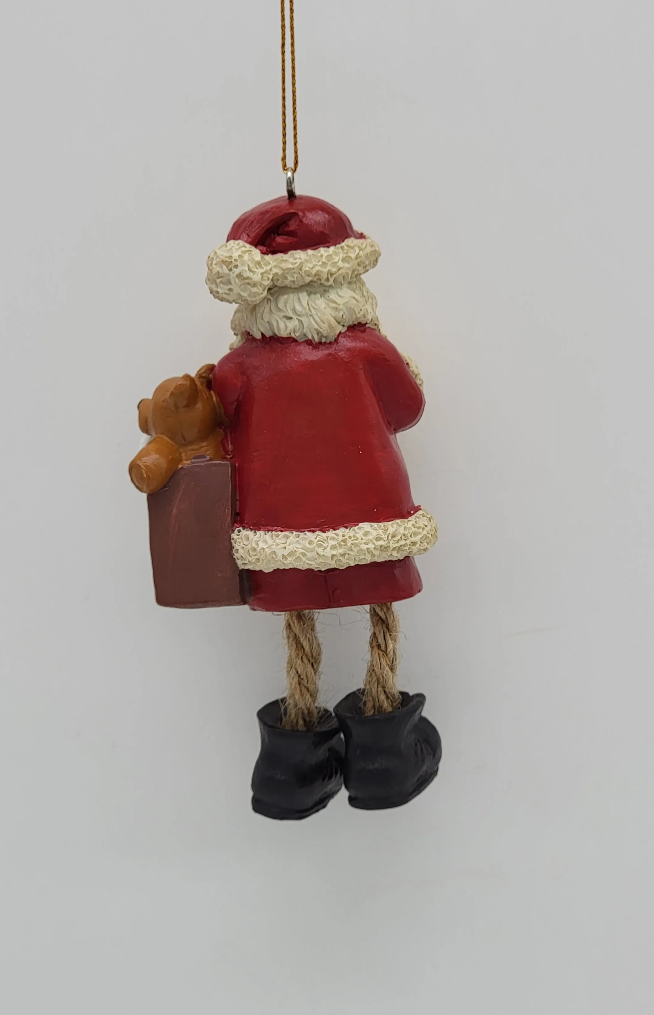 Santa Holding Shopping List Christmas Ornament