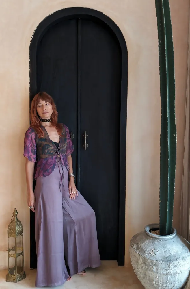 Satin Palazzo Pants