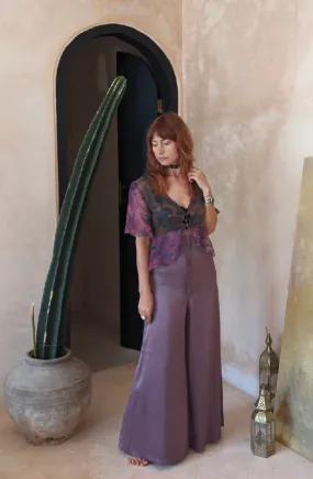 Satin Palazzo Pants