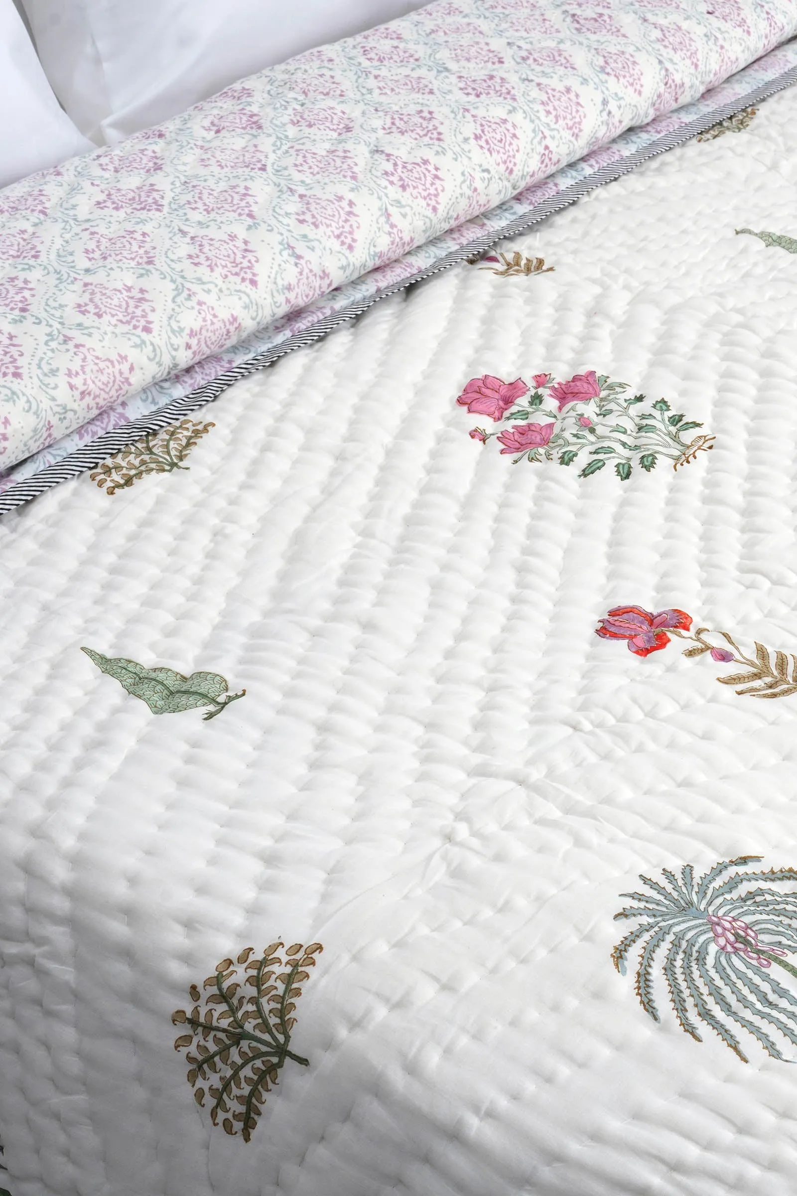 Shabnam Mughal Garden Cotton Muslin Quilt