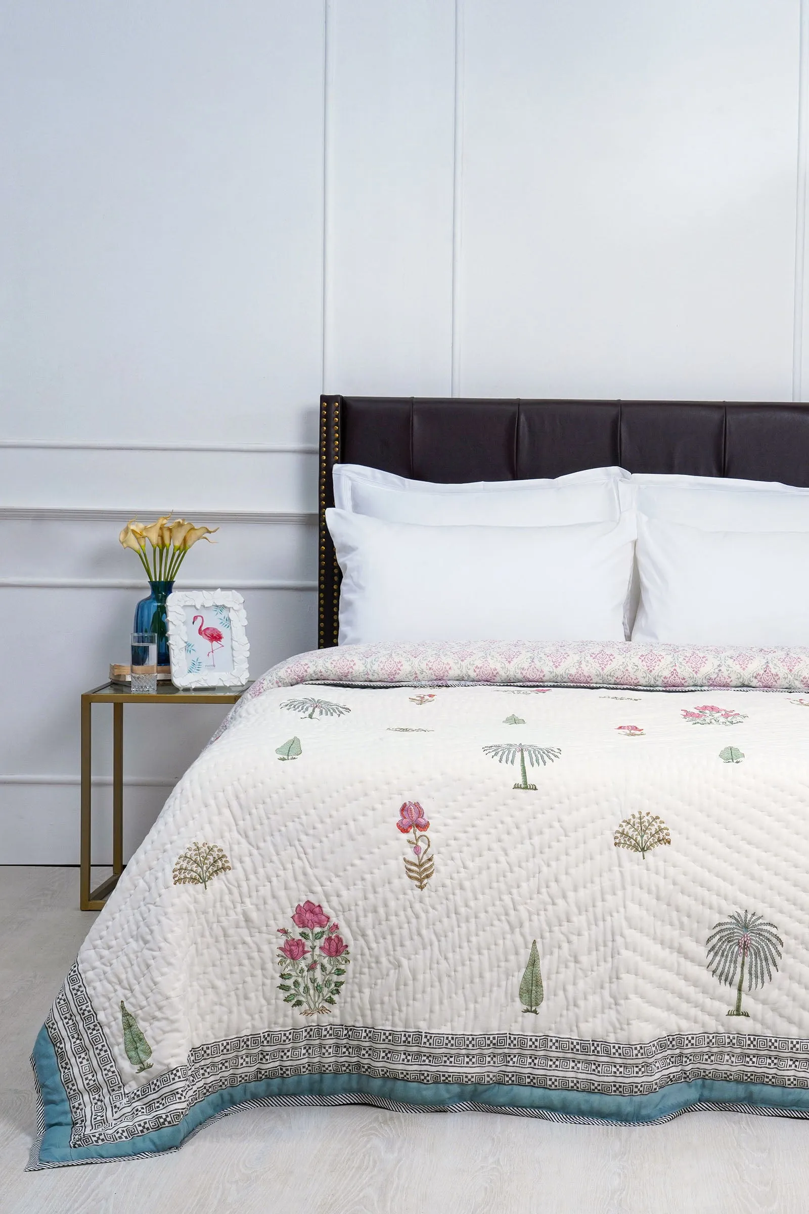 Shabnam Mughal Garden Cotton Muslin Quilt