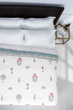 Shabnam Mughal Garden Cotton Muslin Quilt
