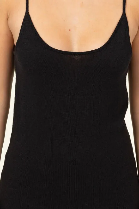 Sleeveless knit Midi Dress