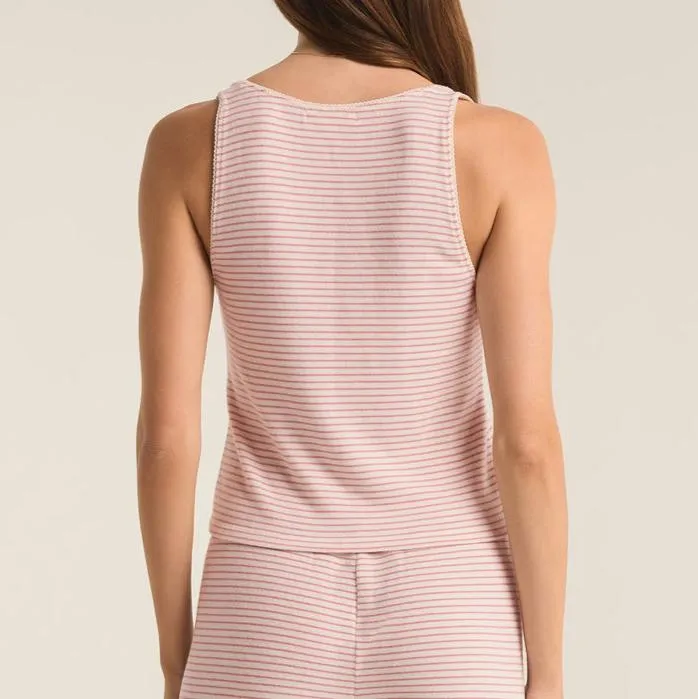 Soft Pink Stripe Tank