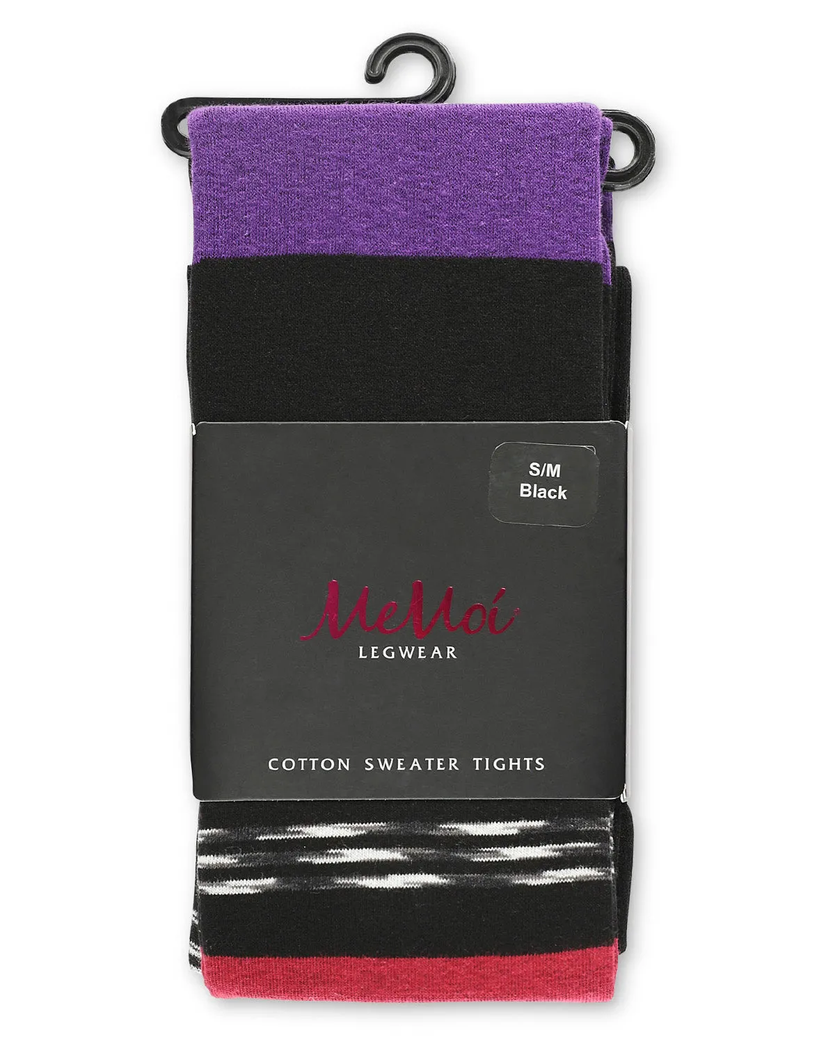 Stripe Palette Cotton Blend Sweater Tights