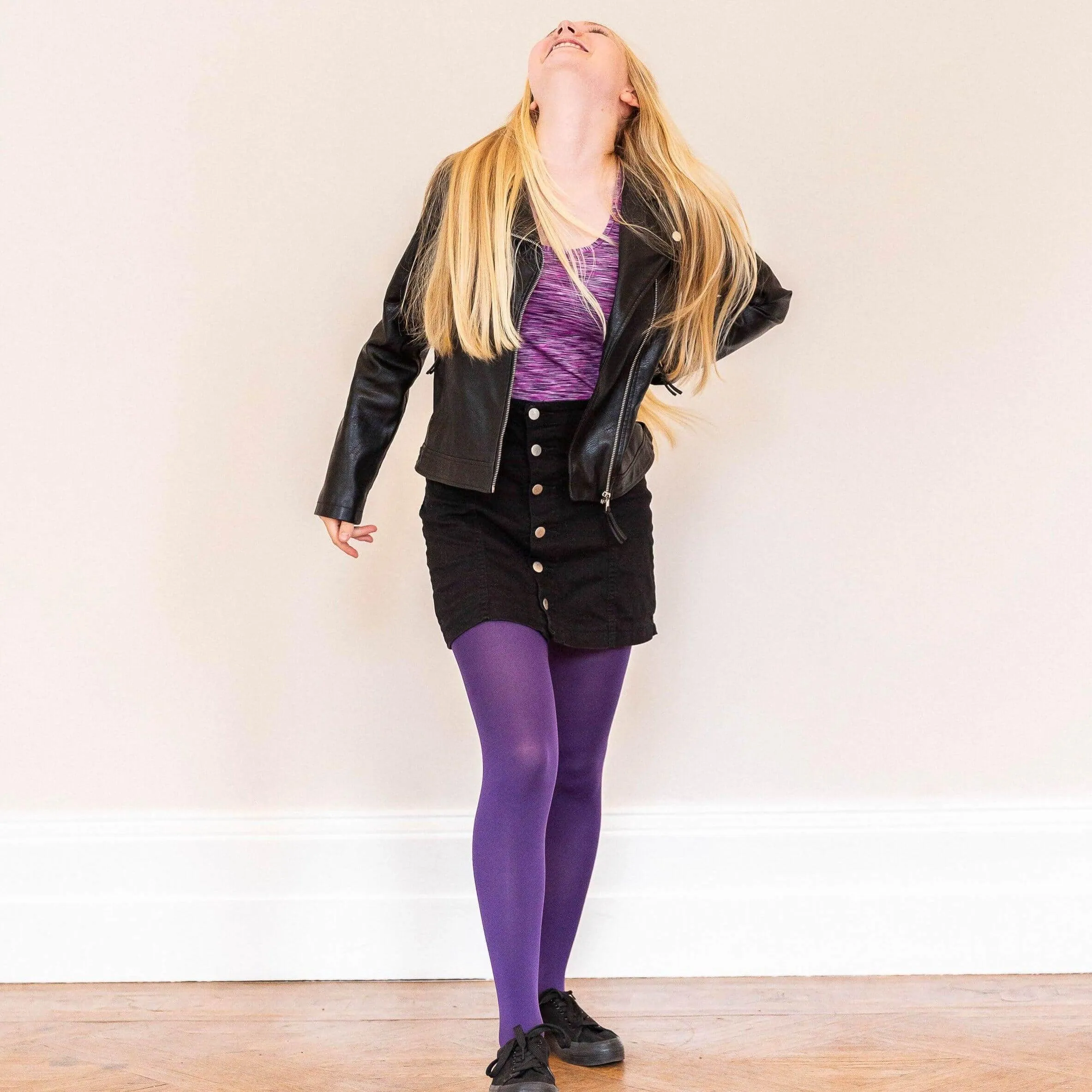 Teen Strumpfhosen - Suffragette Purple
