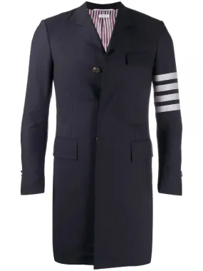 Thom Browne 4-Bar Plain Weave Suiting Overcoat