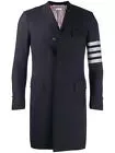 Thom Browne 4-Bar Plain Weave Suiting Overcoat