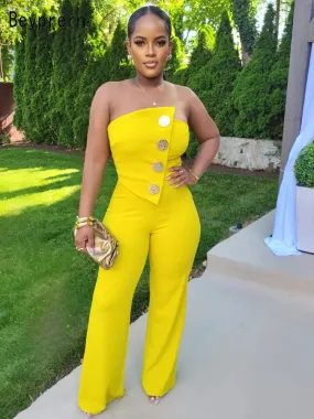 Trendy Elegant Off The Shoulder Fitted Jumpsuit