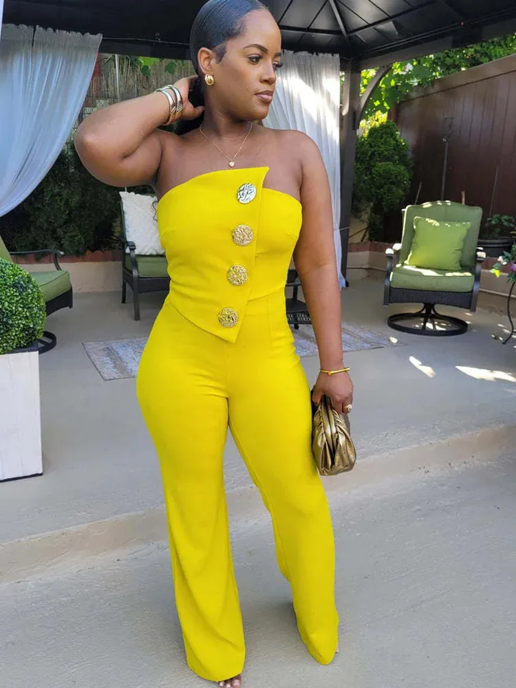 Trendy Elegant Off The Shoulder Fitted Jumpsuit