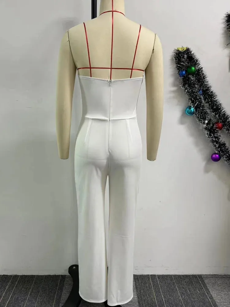 Trendy Elegant Off The Shoulder Fitted Jumpsuit