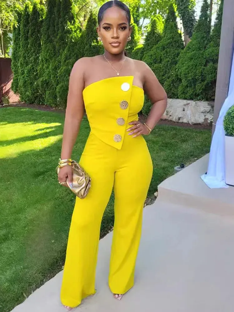 Trendy Elegant Off The Shoulder Fitted Jumpsuit