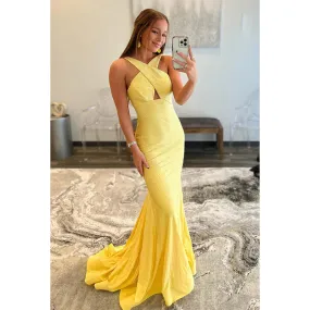 Trumpet/Mermaid Straps Sequined Backless Sleeveless Prom Evening Formal Dress