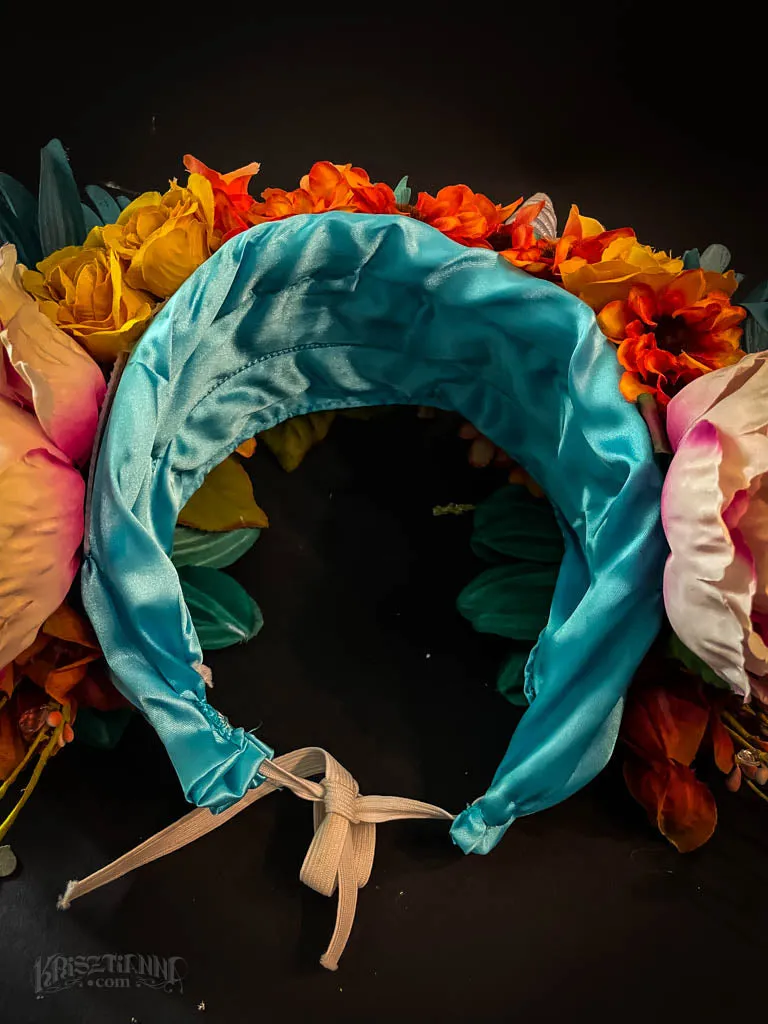 Turquoise Spring Fawn Flower Headdress