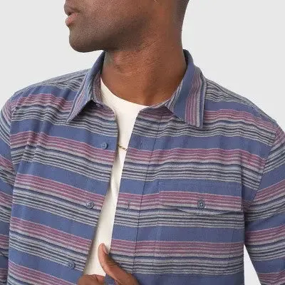 United By Blue Men's Button Up Flannel Shirt Long Sleeve Basic Front Pocket