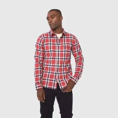 United By Blue Men's Button Up Flannel Shirt Long Sleeve Basic Front Pocket