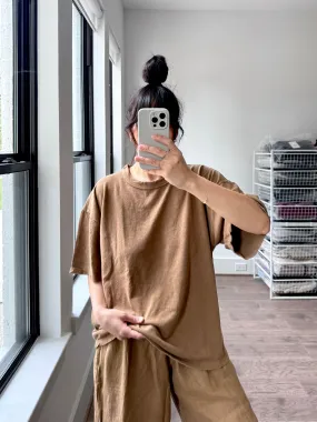 Vernon Oversized Tee, Coyote