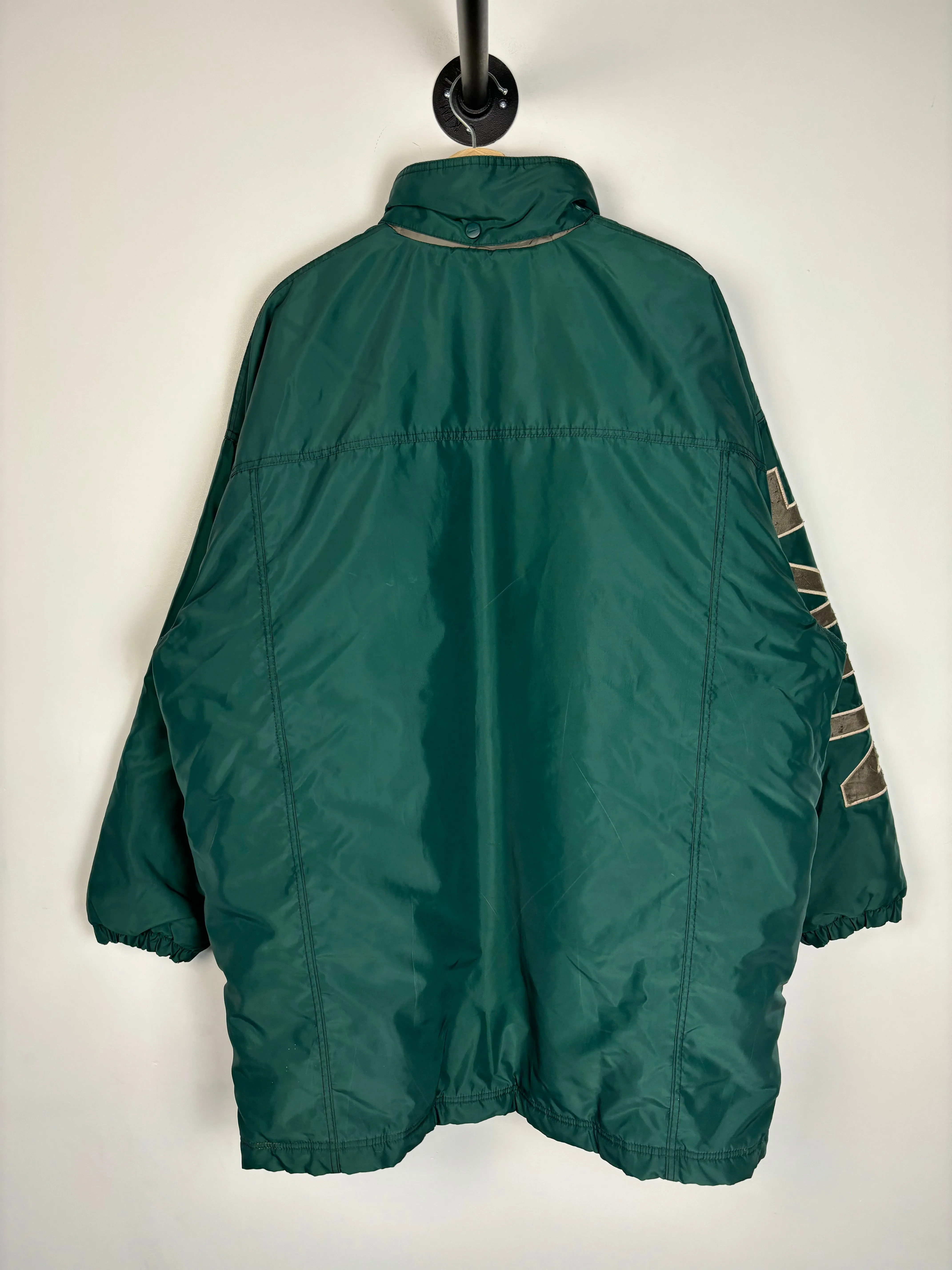 Vintage 90's Nike Spellout Swoosh Forest Green Insulated Jacket