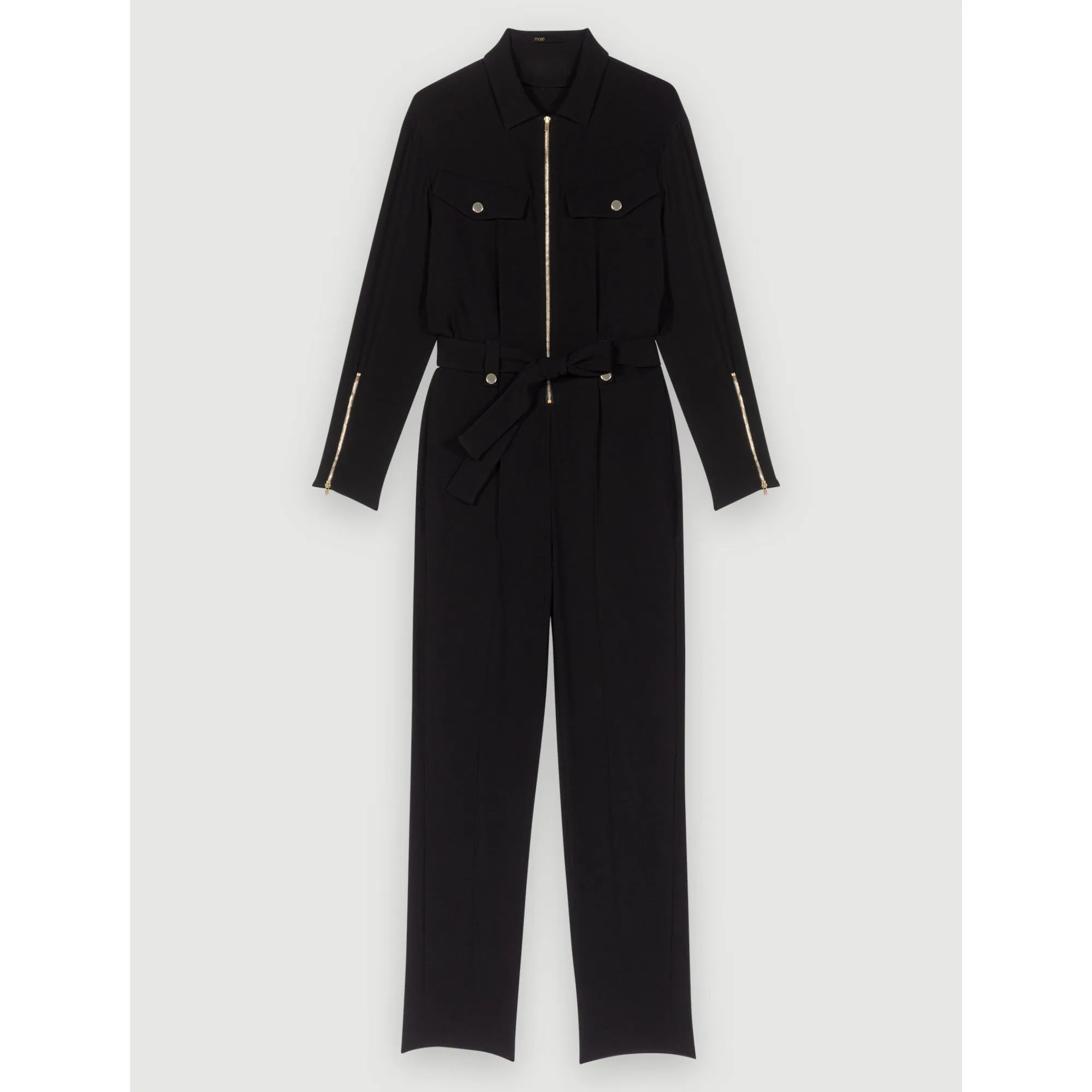 Women Crêpe Jumpsuit - Black