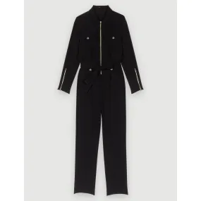 Women Crêpe Jumpsuit - Black