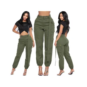 Women's High Waist Trendy Overall Harem Pant - GlamzLife